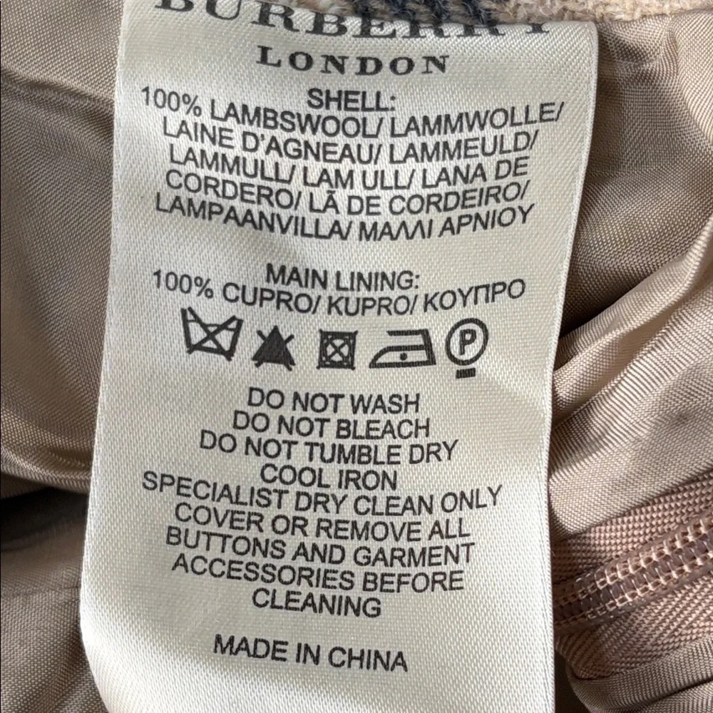 Burberry London Tan Plaid A-Line Skirt – Size US 6 - Picture 7 of 7